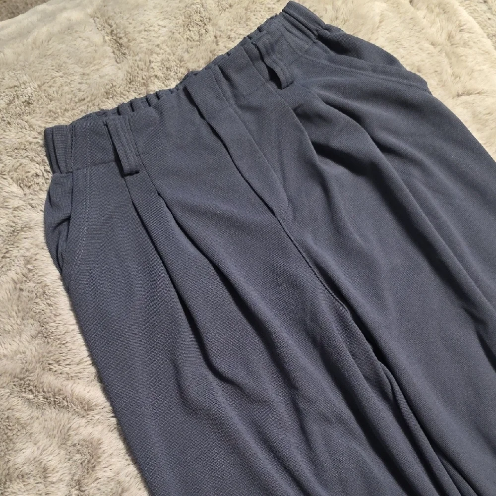 HALARA Blue Ribbed Pants - Picture 3 of 6